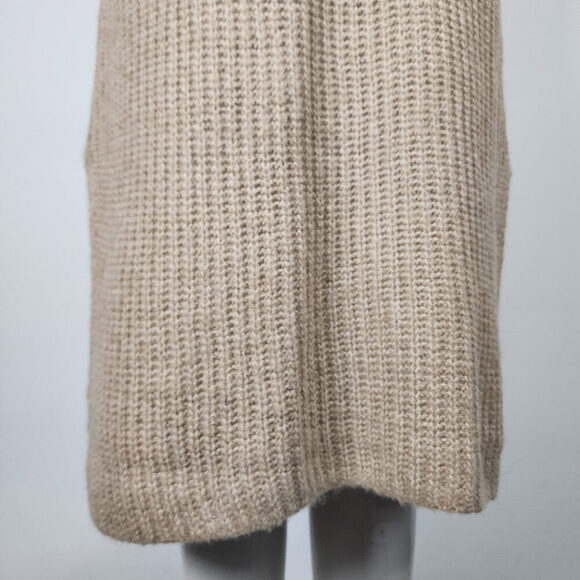 Fransa Taupe Knit Turtle Neck Dress Size S - Picture 5 of 9